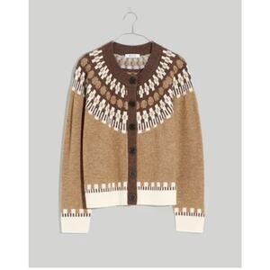 Madewell Fair Isle Frankfort Cardigan Sweater